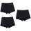 3St Dames Veiligheidsshorts Anti- Zwart Comfortabel Elastisch 6