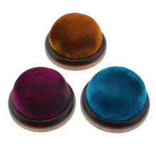 9St Decoratief Speldenkussen Hout Glitter Assorti Voor Naaien