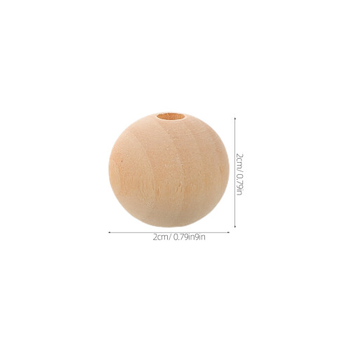2Sets Assorted Color Round Wooden Beads for DIY Creative Projects 1