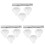 3Sets Witte Trompetmondstuk Vervangend Accessoire Rustvrij 2