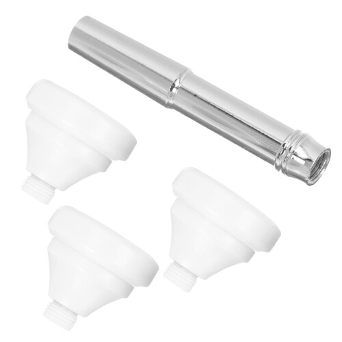 3Sets Witte Trompetmondstuk Vervangend Accessoire Rustvrij