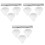 3Sets Witte Trompetmondstuk Vervangend Accessoire Rustvrij 3