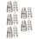 40St Rvs Ring Core Blank Gladde Zilveren Ringen 5