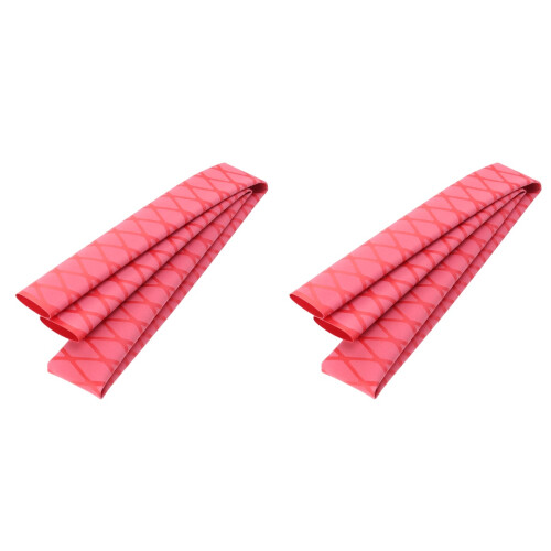 2St Hengelbescherming Rood Antislip Handvat Warmtekrimp 1