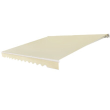 Store banne rétractable - HELLOSHOP26 - 300x250 cm - Beige - Aluminium & polyester - Angle 5-35