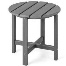 Garten-Couchtisch - HELLOSHOP26 - 46x46 cm - Wetterfest - Geringer Pflegeaufwand - UV-beständiges HDPE