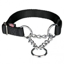 Premium Dog Choke Chain Collar, M-l: 35-50 Cm/20 Mm, Black -ml Collar 3550 - premium dog choke chain ml black collar 3550 cm20 mm