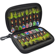 Spinning Baits 16Sequin Composite Spinning Lures, Colorful Crankbait Style Lures For Bass, Type C Jig
