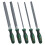 Bosch Bosch Set of 5 files (round/half-round/flat/triangular/square; hard carbide steel; medium course 2; Softgrip) 1