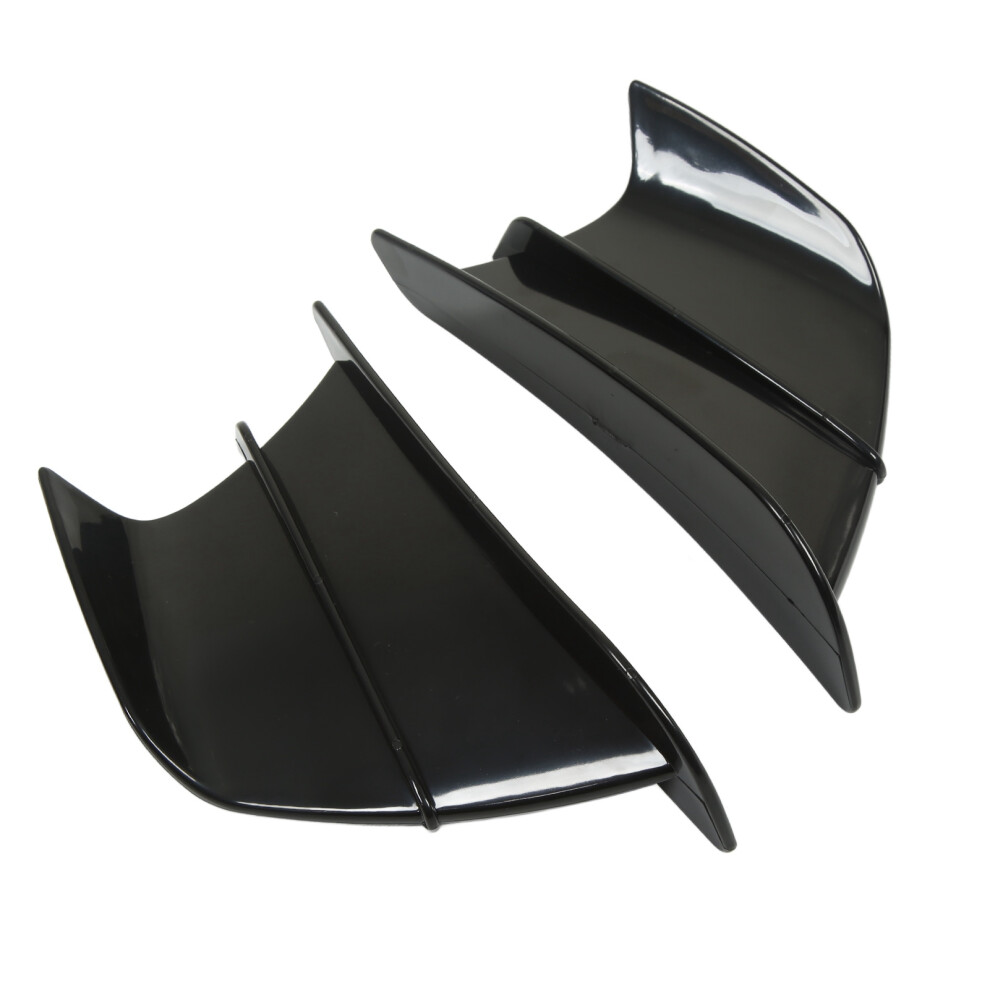 Sport Bike Glossy Front Fairing Winglets For Ninja400 Ninja250 Z900 Z1000 Black 4311372464373