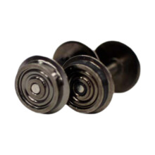 2 Pieces Metal Wheels Professional Train DC Wheel Set for 1/87 DIY Acc