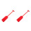 2Stk Rotes Bootspaddel Prop PVC Für Kinder Cosplay Bühnenrequisit 9