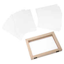 4Sets Holz Papierherstellung Kit Mit A5 Und Schnellwechsel-Mesh
