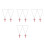 8Stk Pinkes Auto Anhänger Rückspiegel Schmuck 7
