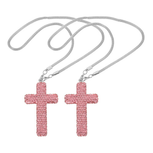 8Stk Pinkes Auto Anhänger Rückspiegel Schmuck 1