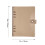 2Pièces Protège-Notepad PVC Noir Avec 6 Anneaux Pour 9