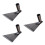 3Pcs Silver Triangle Hand Hoes Durable Farming Soil Digging Tool 8