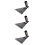 3Pcs Silver Triangle Hand Hoes Durable Farming Soil Digging Tool 5