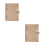 2Pièces Protège-Notepad PVC Noir Avec 6 Anneaux Pour 7