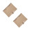 2Pièces Protège-Notepad PVC Noir Avec 6 Anneaux Pour 3