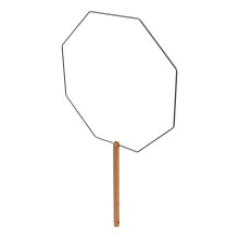 2Stk DIY Fächerrahmen Klassischer Chinesischer Stil Holz Und Eisen
