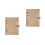 2Pièces Protège-Notepad PVC Noir Avec 6 Anneaux Pour 5