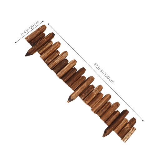Garten Holzzaun Mini Zaunelement Leichtbraun Für Gartendekor 1