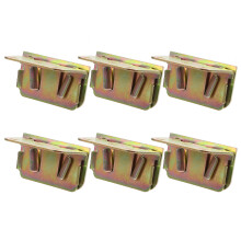 12Stk Bettrahmenbeschläge Aus Mit U-Förmigem Scharnier in Orange