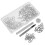 4Sets Ösenkit Mit Für DIY Handwerk Silber Langlebig 2