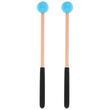 1Paar Ergonomische Holz-Percussion Schlägel in Blau Für Musik