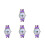 4Stk Analog-Digital Kinderuhr Cartoon Pinguin 5