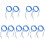 10Pièces Lanières Nylon Fixation Moufles Poignet 4