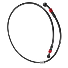 3Stk Motorradbremsleitung Frontbremsleitung Aluminium Schlauch Schwarz
