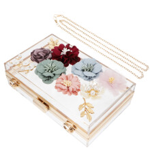 2Pièces Pochette Transparent Pour Et Soirée Femme