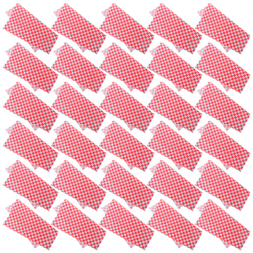 200Pcs Disposable Oil-Resistant Baking Paper Sheets in Assorted Colors