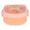 3Stk Baby Teller Set Orange Mit Schneideschere Saugnapf 1