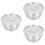 3Pièces Bols Steamed Egg Acier Bol Soupe Couvercle 6