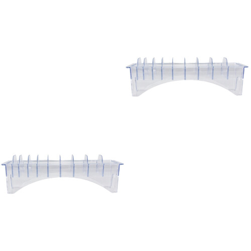 2Pièces Boîte Plastique Transparente Pour Rangement 2