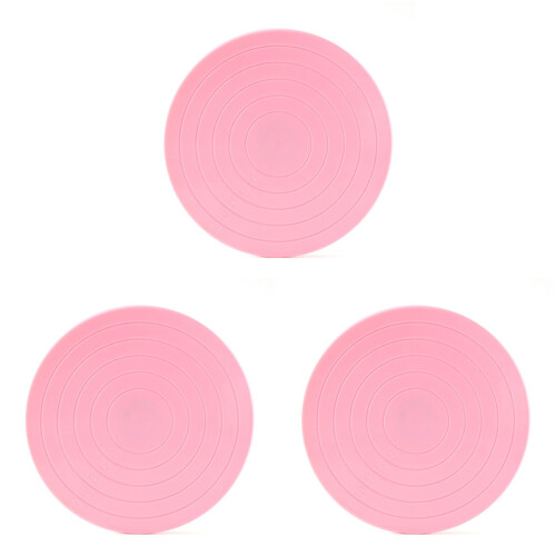 3St Robuuste Plastic Taartspinner Met , Roze Kleur 1