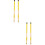 2Paren Gele Maple Drumsticks Bamboe, Comfortabele Percussie Sticks Set 8