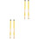 2Paren Gele Maple Drumsticks Bamboe, Comfortabele Percussie Sticks Set 4