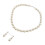 2Sets Parel Ketting Met Oorbellen Set Wit Bruiloft 11
