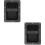2Pièces Noire En Fer Durable Pour Caisse De Sonstable Et 9
