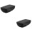 2Pièces Coussin Genou Walker Noir Antidérapant Protecteur 6