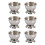 6Pièces Support Œuf Boiled En Acier Argenté Moderne 9