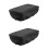 2Pièces Coussin Genou Walker Noir Antidérapant Protecteur 5