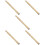 5Pièces Support Crayon Bambou Khaki Simple À Installer 10