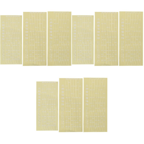 9Pièces Étiquettes Erhu Blanches Durables Pour Cours Maison 2