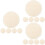 15Pièces Base Rigide En Bois Beige Pour Sac Crocheté DIY 6