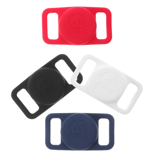 12Pièces Protège Silicone Compact Coloré Pour Collier Animal 2